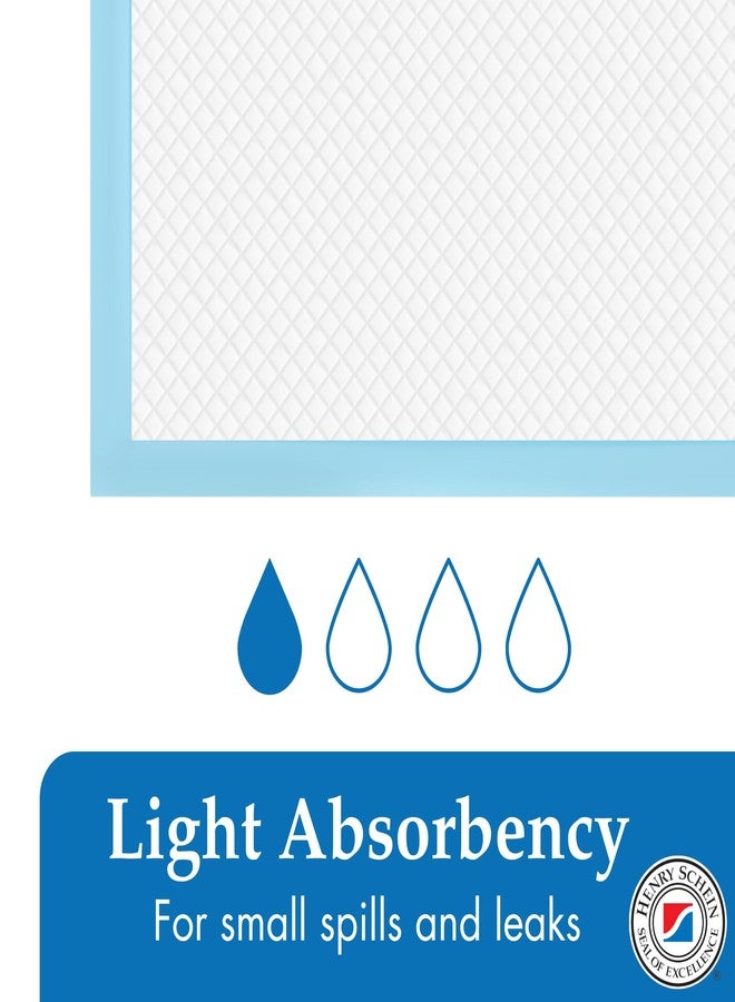 Henry Schein Disposable Underpad Unisex, 23x36 Absorbent, White/Blue -Disposable, Hypoallergenic, Leak Resistant, Poly Backing, Latex-Free – 50 Count - Image 2